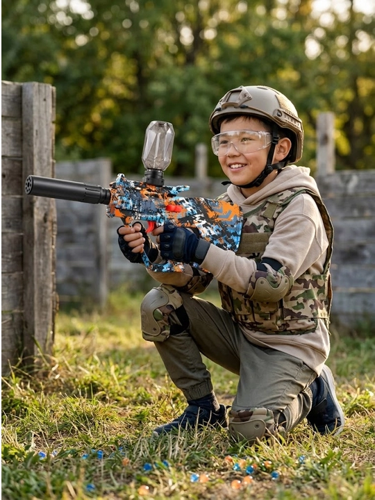 Игрушечный автомат AUG - M416, с гелевыми шариками