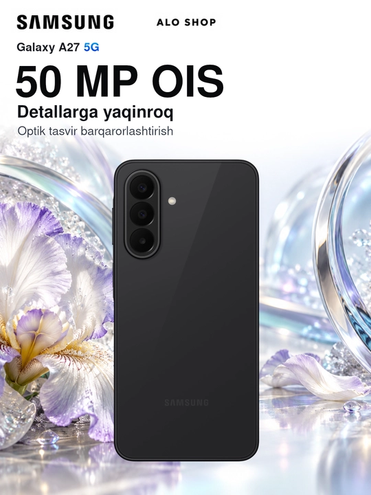 Smartfon Samsung Galaxy A27 5G, 8/256 GB, Super AMOLED 120 Hz, Samsung adapteri sovg‘aga