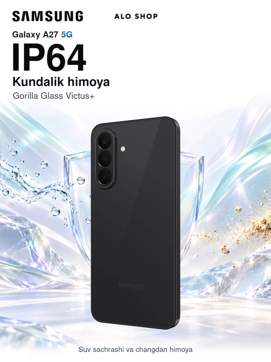 Smartfon Samsung Galaxy A27 5G, 8/256 GB, Super AMOLED 120 Hz, Samsung adapteri sovg‘aga