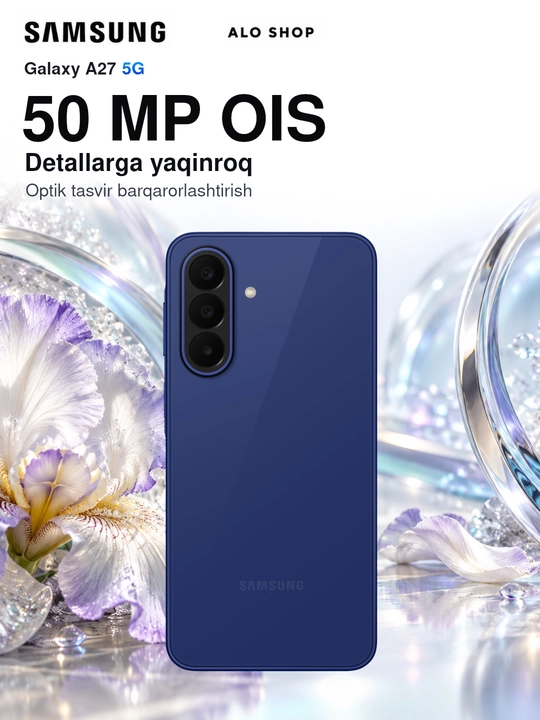 Smartfon Samsung Galaxy A27 5G, 8/256 GB, Super AMOLED 120 Hz, Samsung adapteri sovg‘aga