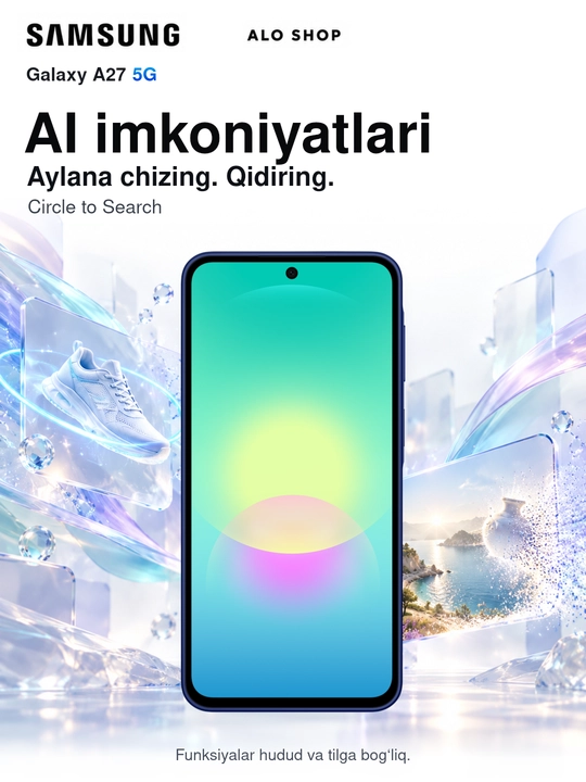 Smartfon Samsung Galaxy A27 5G, 8/256 GB, Super AMOLED 120 Hz, Samsung adapteri sovg‘aga