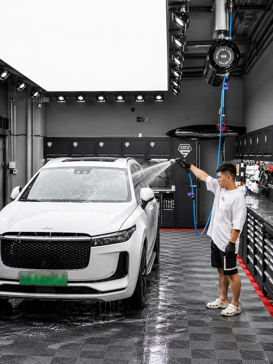 SGCB, катушка для шланга, шланг 10 м, автомойка, автоматическая катушка, детейлинг