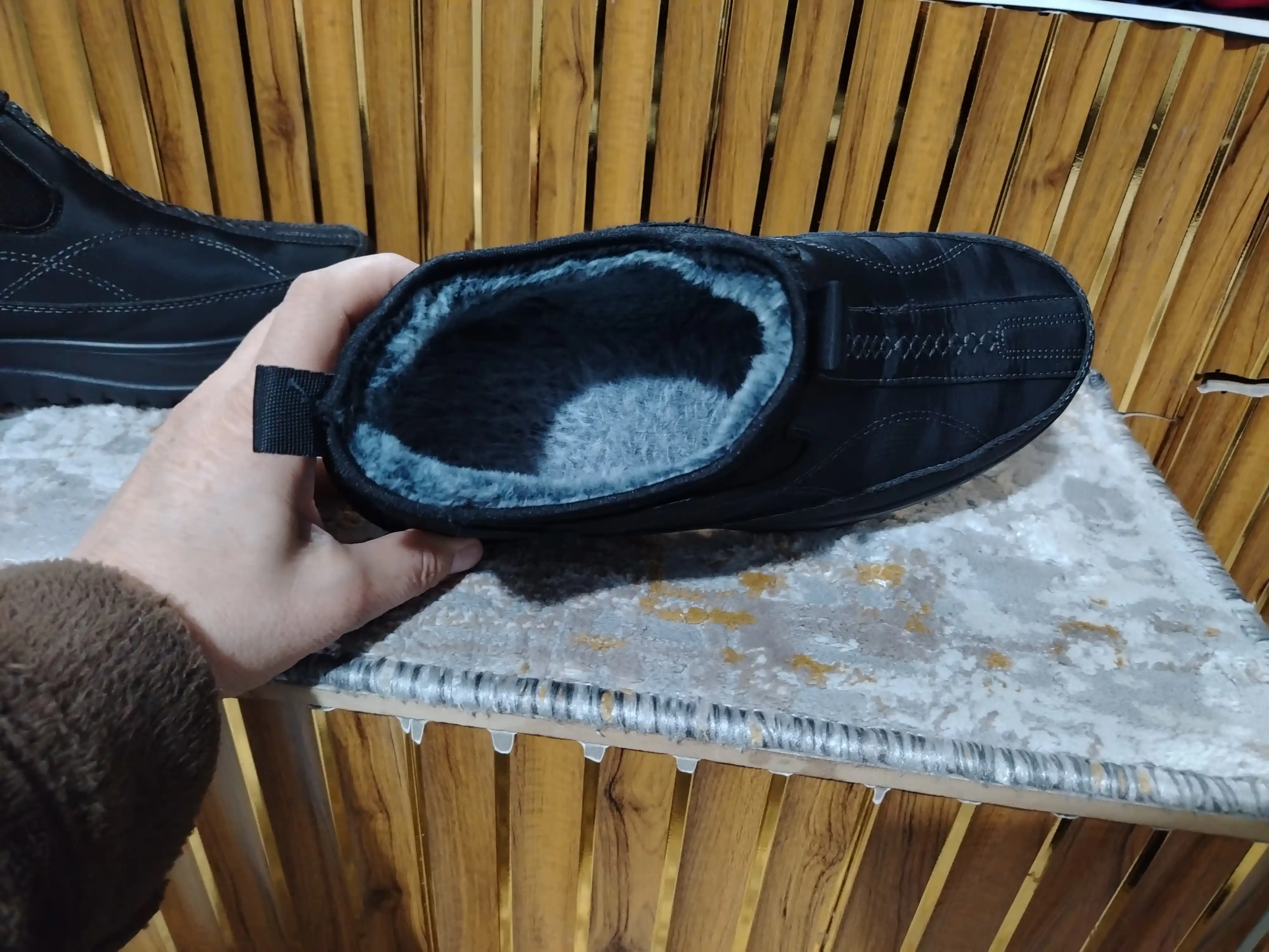 Зимние ботинки, мужские, утепленные, с мехом, размеры 39-44, Китай