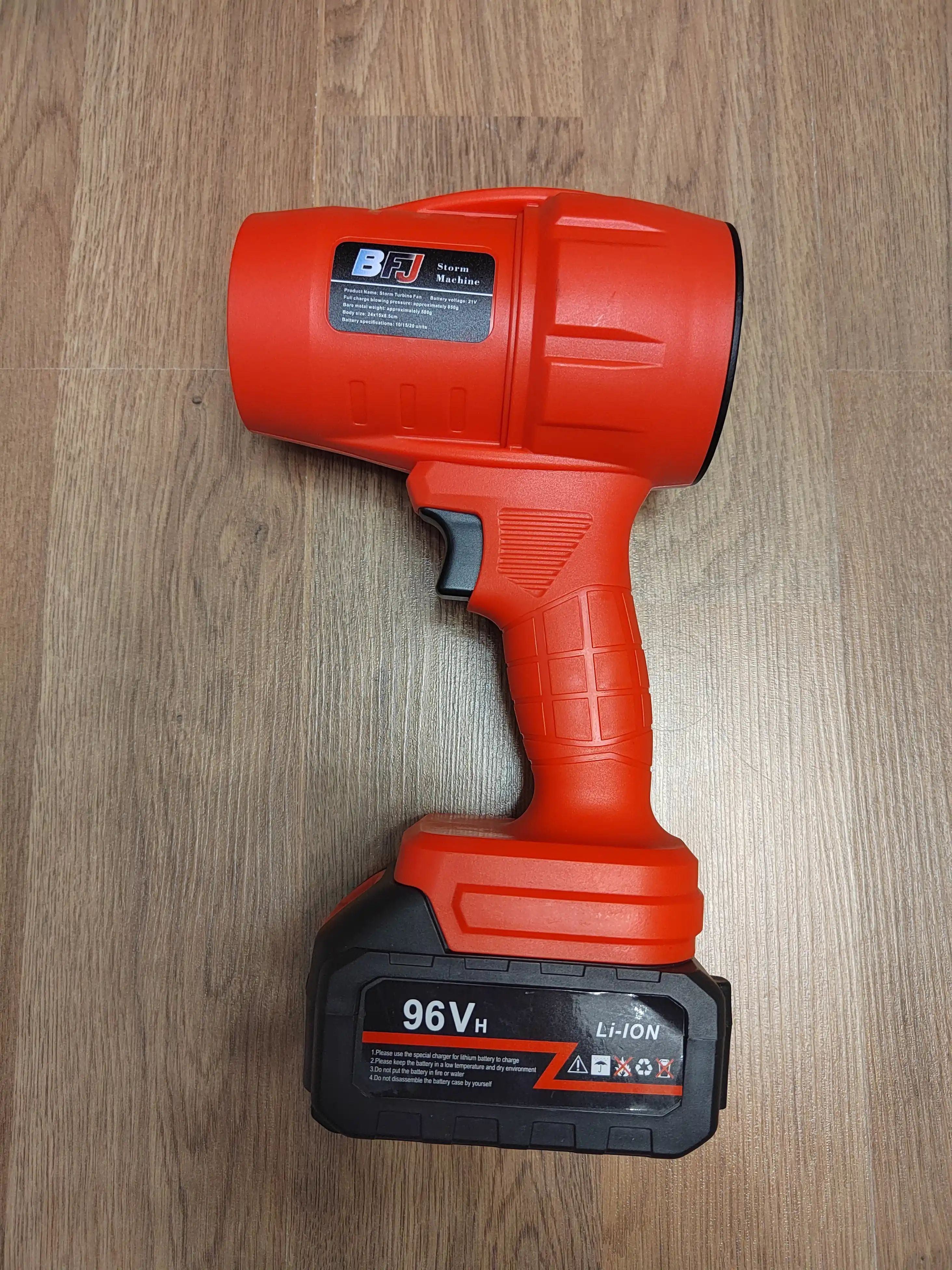 Professional 96V Li-Ion Turbo fen — avtomobil va uy uchun kuchli havo oqimi