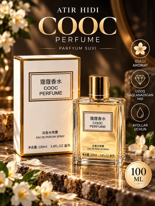 COOC ayollar atiri parfum 100 ml gullar hidi