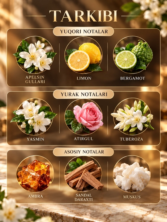 COOC ayollar atiri parfum 100 ml gullar hidi