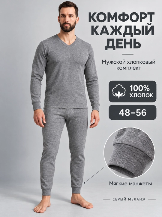 Erkaklar issiq ichki kiyim to‘plami, erkaklar termobelyo pijama to‘plami, kechgi kiyim