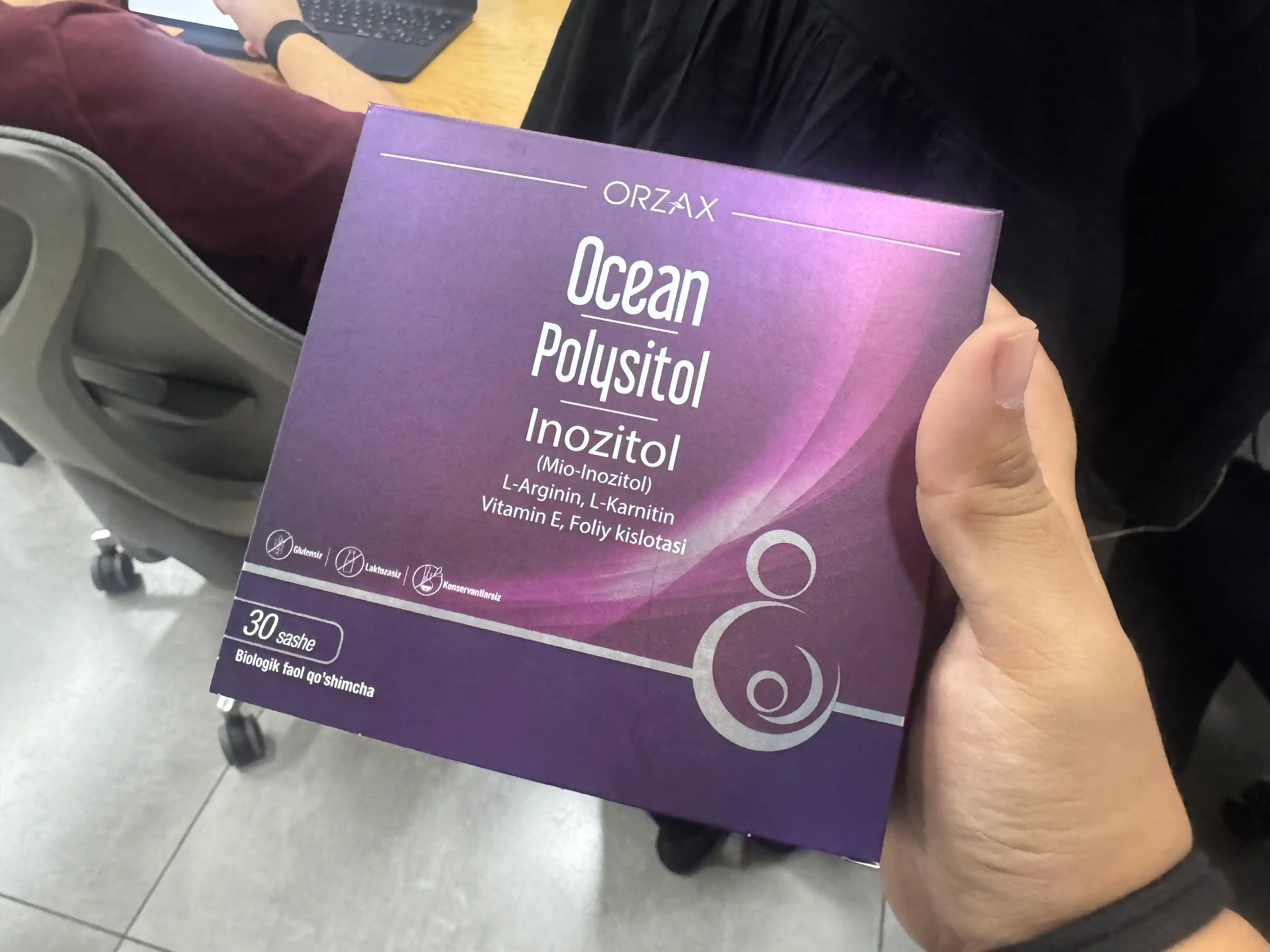 Ocean Inozitol— Polysitol , gormonal balans va fertilitet uchun, №30, Halol