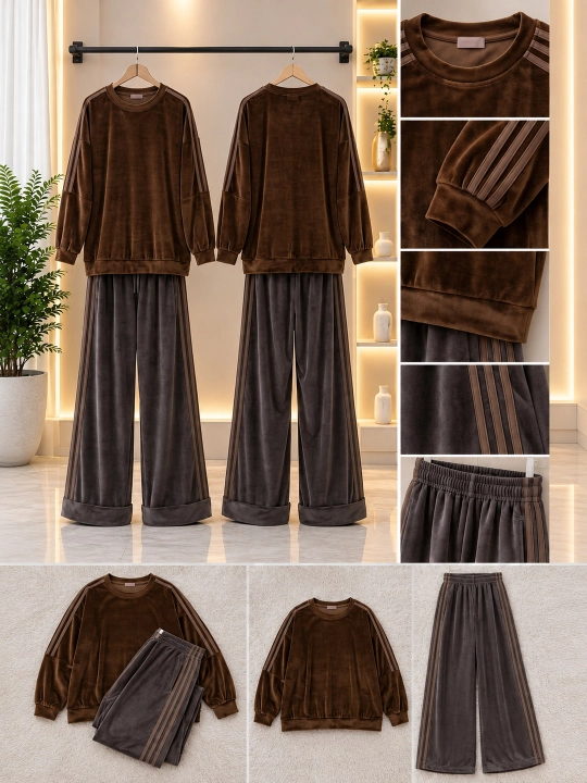 Ayollar dvoykasi, hb bambuk matoli ustki va keng shim, Free size 46–52