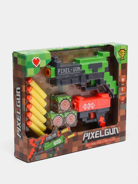 To'plam Pixel Gun ikkita to'pponcha va EVA yumshoq o'qlar bilan, 6+