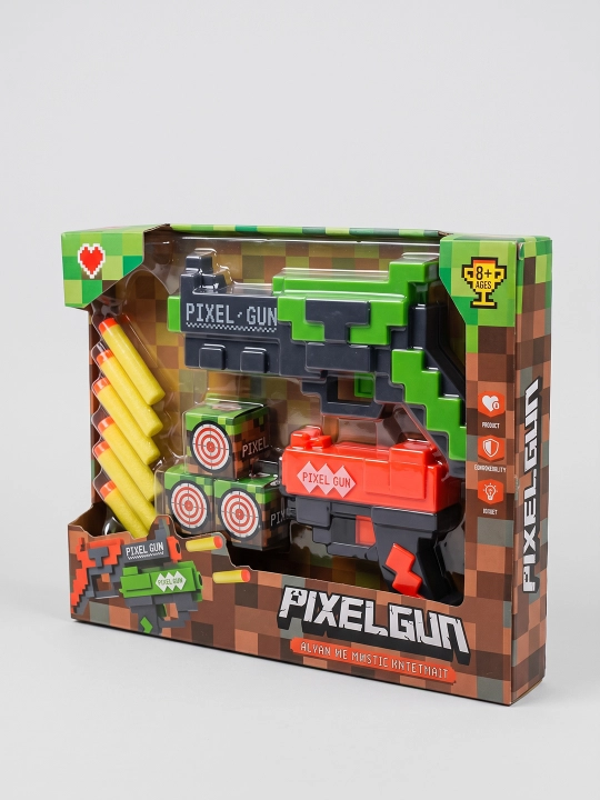 To'plam Pixel Gun ikkita to'pponcha va EVA yumshoq o'qlar bilan, 6+