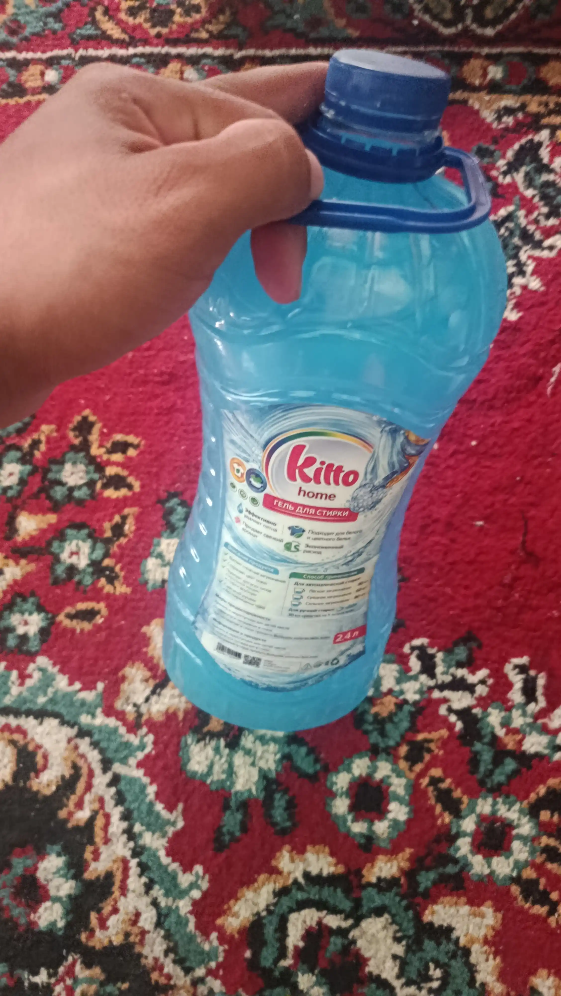 Гель для стирки, Kitto, 2,4-5 л, автомат, полуавтомат, ручной, жидкий порошок