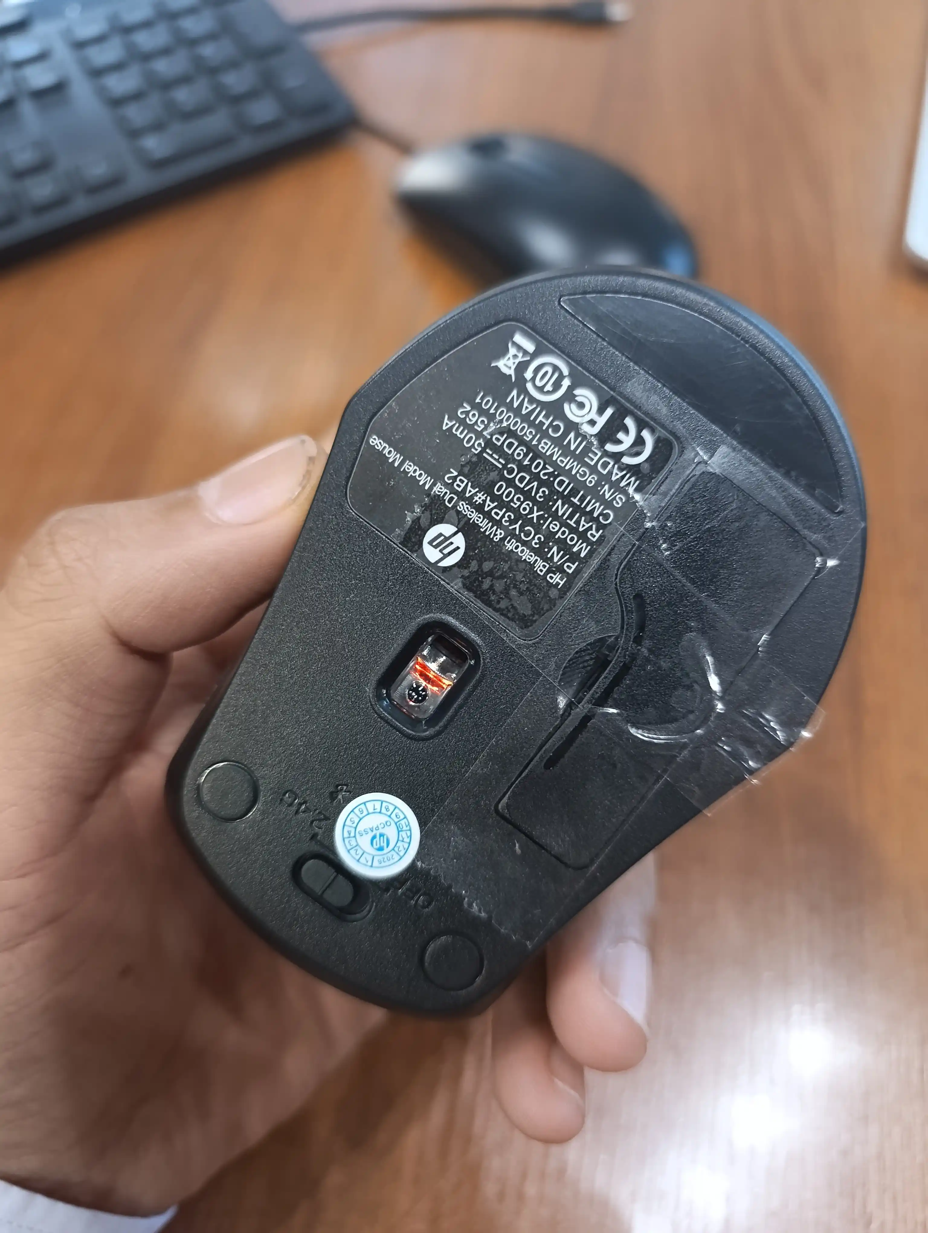 Simsiz shovqinsiz kompyuter sichqonchasi, RGB yoritgichli, Bluetooth
