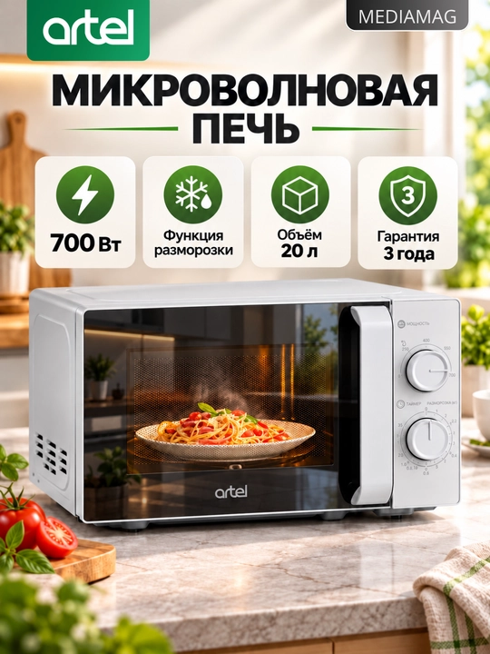 Artel MM20S01 mikroto‘lqinli pechi 700 Vt - 