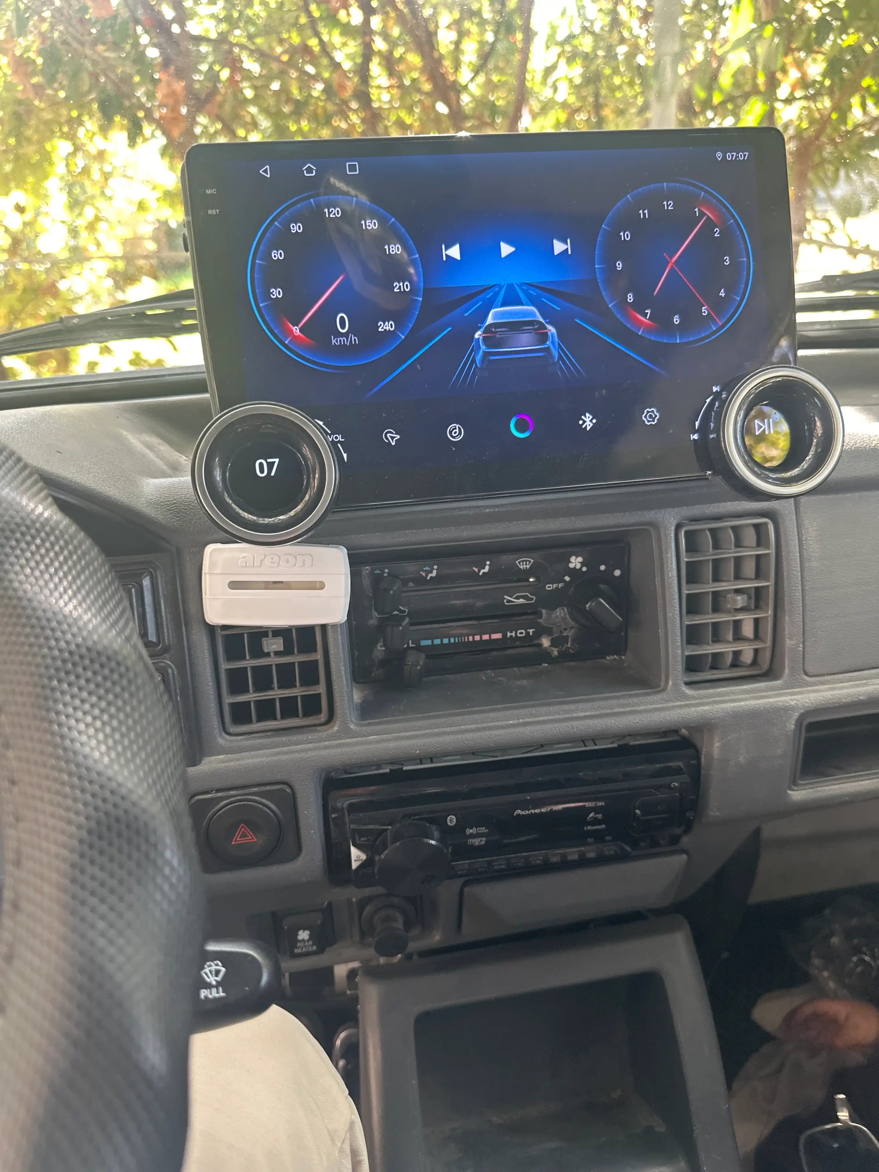 Авто монитор Tesla, Diamond X80 2K, 10.1 дюйма 4+64 ГБ, WiFi кулер, с рамкой и кабелями