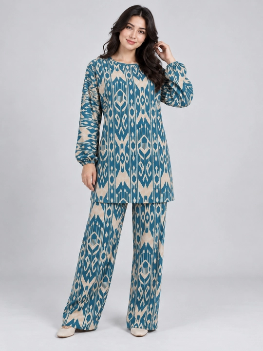 Женский велюровый костюм-двойка oversize для дома, кофта и брюки, размеры 46–54 - 