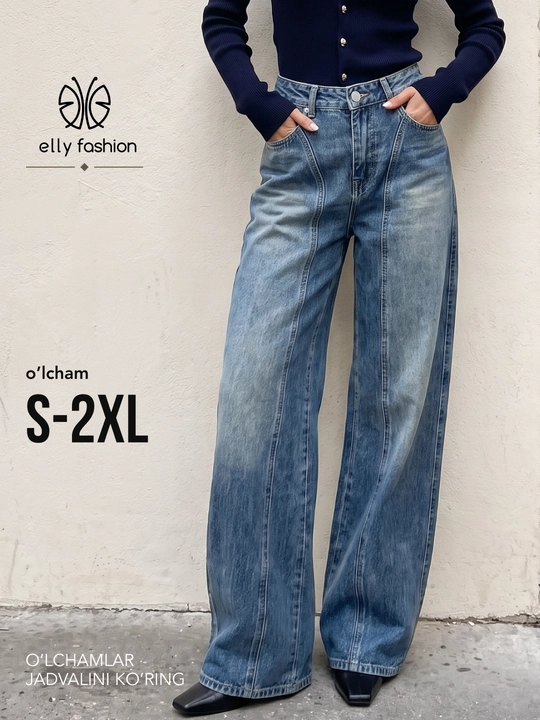 Jinsiy shim Baggy, keng bichimli, S–4XL o‘lchamlar - ELLY FASHION - 