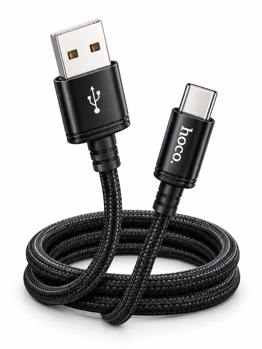 Кабель HOCO X89 USB Type-C, быстрая зарядка до 3А, 1 метр, чёрный