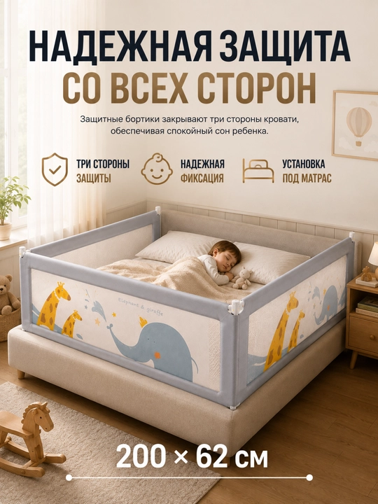 Защитный барьер для кровати