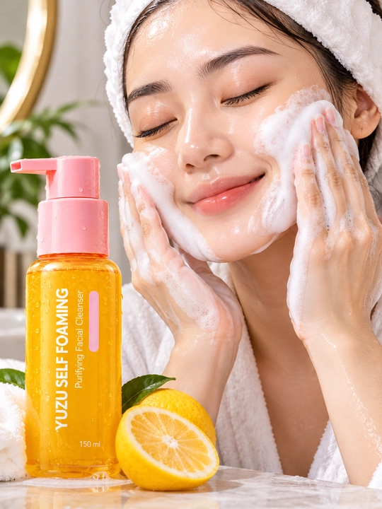 Yuz yuvish ko‘pigi LALARECIPE Yuzu 3 in 1 tozalovchi penka 200 ml