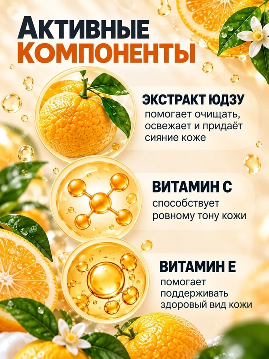 Yuz yuvish ko‘pigi LALARECIPE Yuzu 3 in 1 tozalovchi penka 200 ml