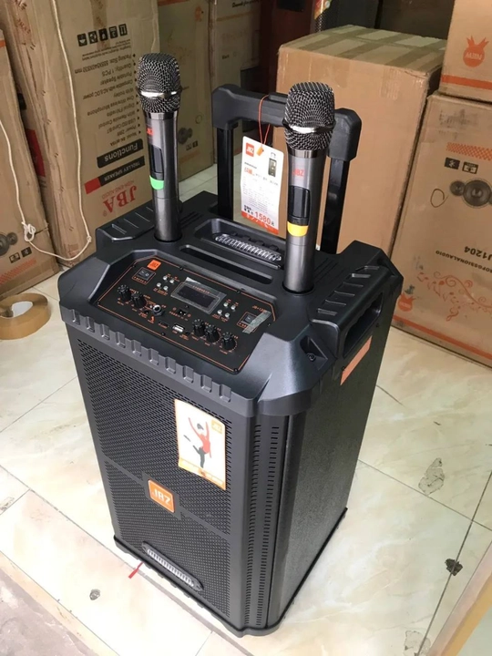 JBZ kalonka,portativ karnay,karaoke,2 mikrofon,Bluetooth,USB, kuchli ovoz, simsiz mikrofon