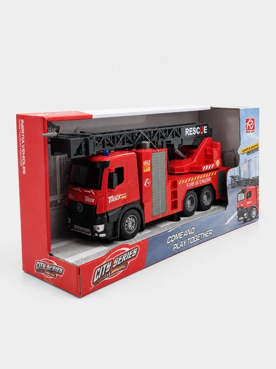 O't o'chirish mashinasi Rui Jia City Series Rescue narvon, yorug'lik, ovoz va suv purkash