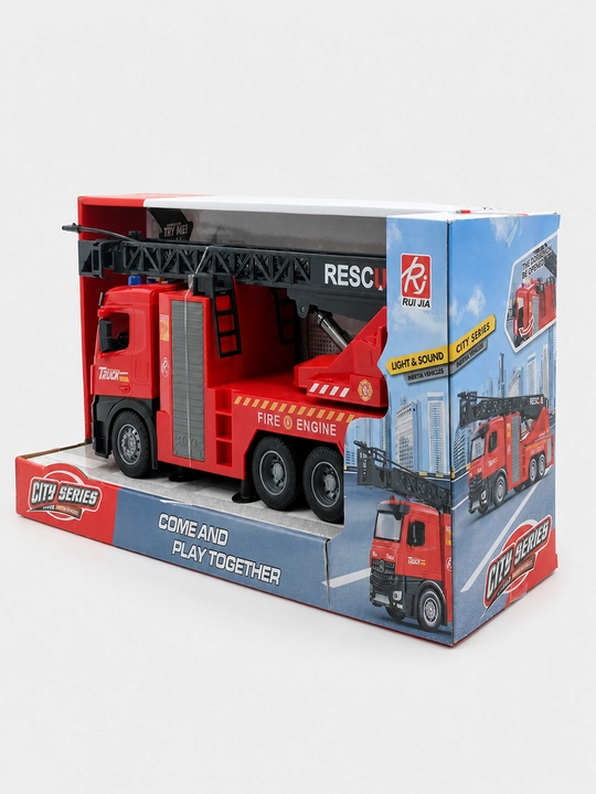 O't o'chirish mashinasi Rui Jia City Series Rescue narvon, yorug'lik, ovoz va suv purkash