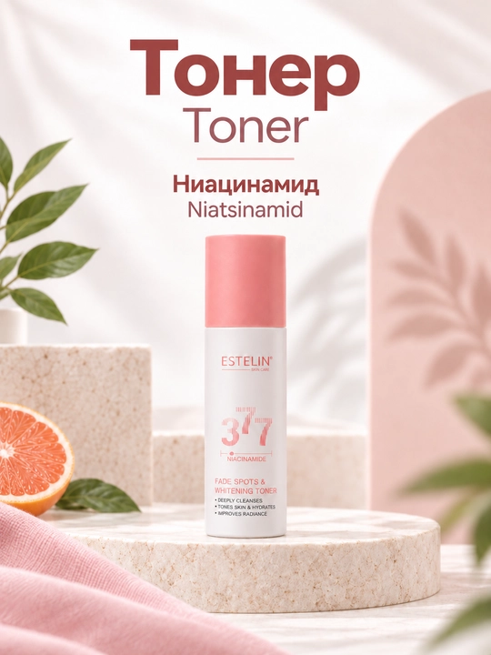 Набор косметики для ухода за лицом Estelin, увлажнение и омоложение, 5 средств