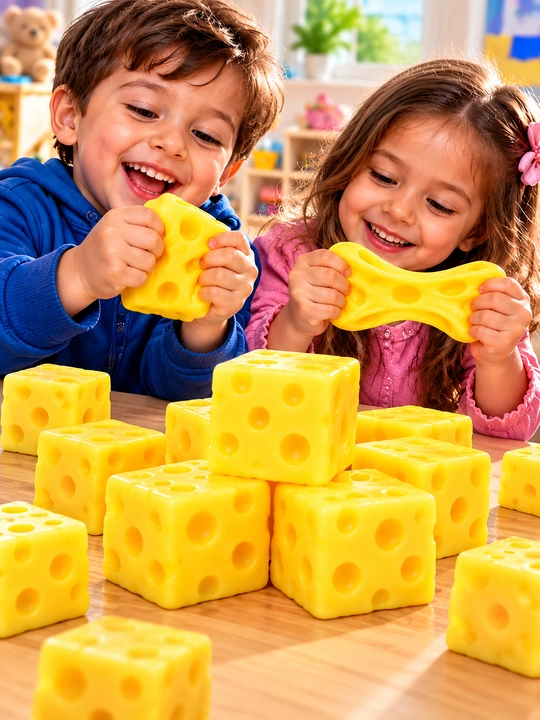 Антистресс игрушка Cheese Squeeze, тянущаяся игрушка антистресс, подарок для детей