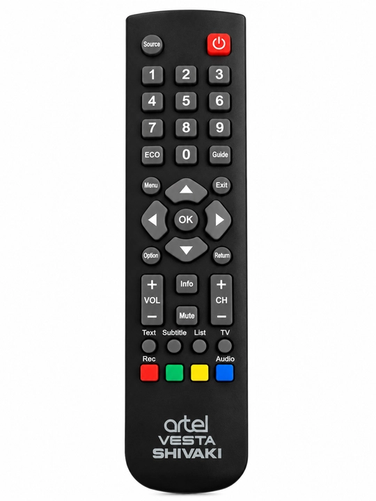 Artel,Vesta va Shivaki televizorlariga pult,universal masofadan boshqaruv pulti