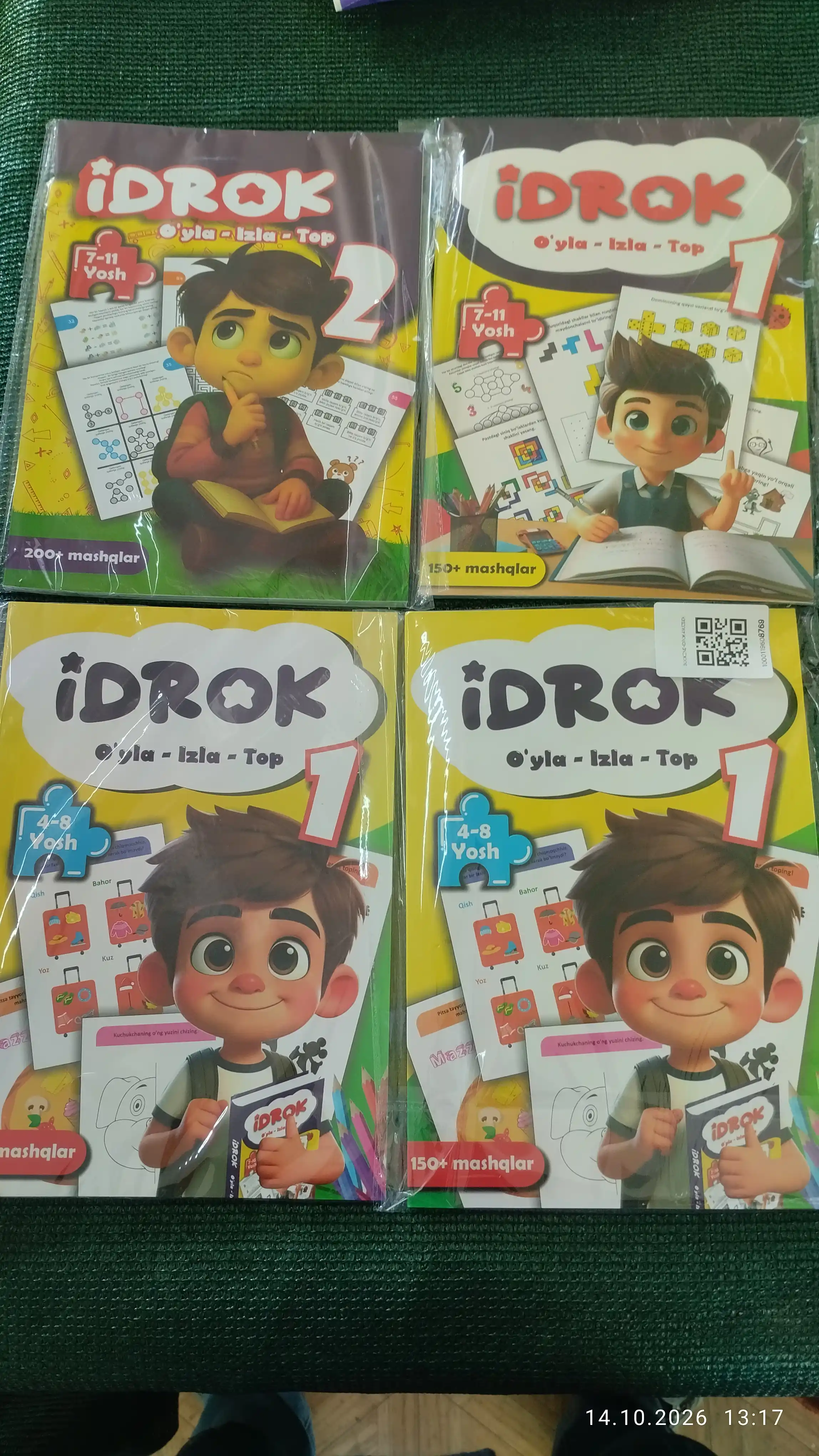 IDROK 7–11 yosh bolalar uchun rivojlantiruvchi mashqlar kitobi
