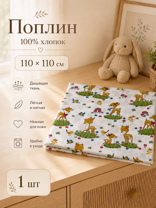 Пелёнки для новорождённых, детская простыня, поплин, 100% хлопок, 110×110 см