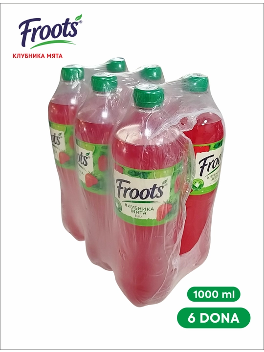Газированый Напиток FROOTS Клубника - Мята - 