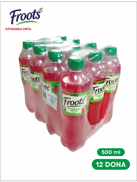 Газированый Напиток FROOTS Клубника - Мята