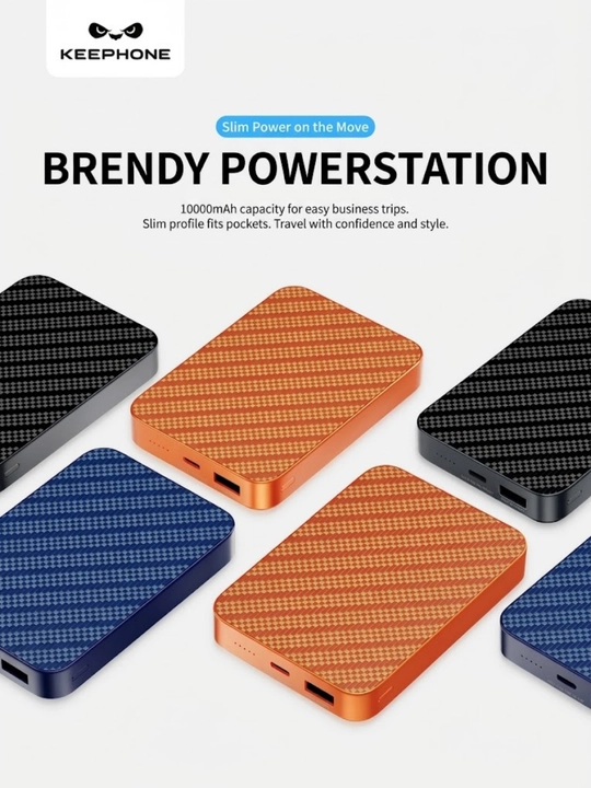 Внешний аккумулятор Power Bank Keephone Brendy PB51 10000 мАч — MagSafe, корпус из Кевлара