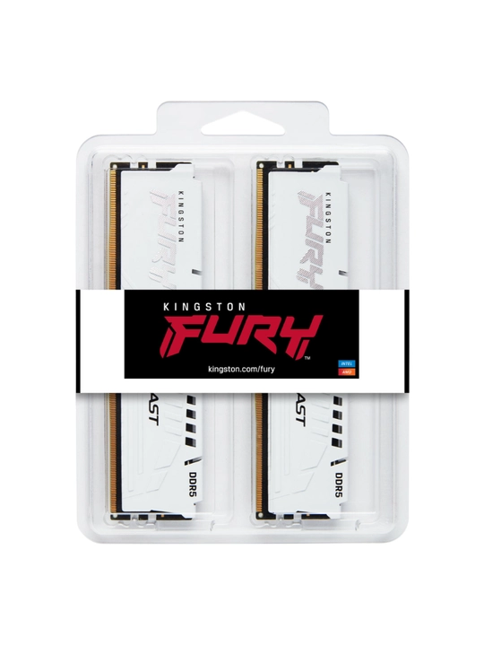 Operativ Xotira Kingston Fury Beast Black 32GB (2x16GB) 6000MHz DDR5