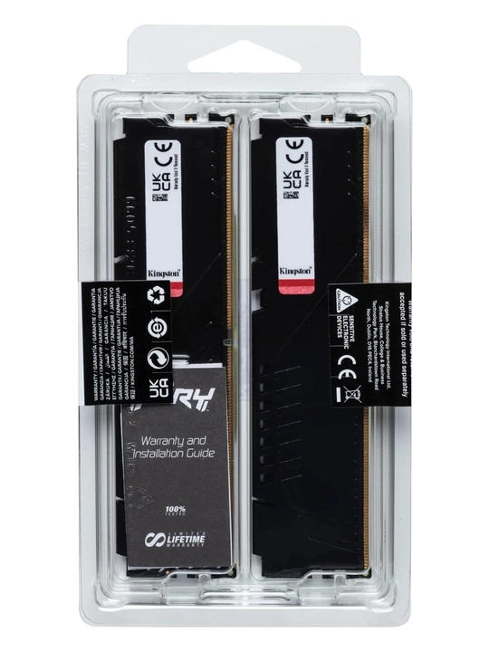 Operativ Xotira Kingston Fury Beast Black 32GB (2x16GB) 6000MHz DDR5