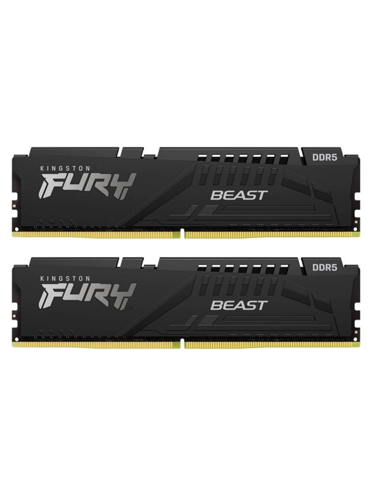 Operativ Xotira Kingston Fury Beast Black 32GB (2x16GB) 6000MHz DDR5