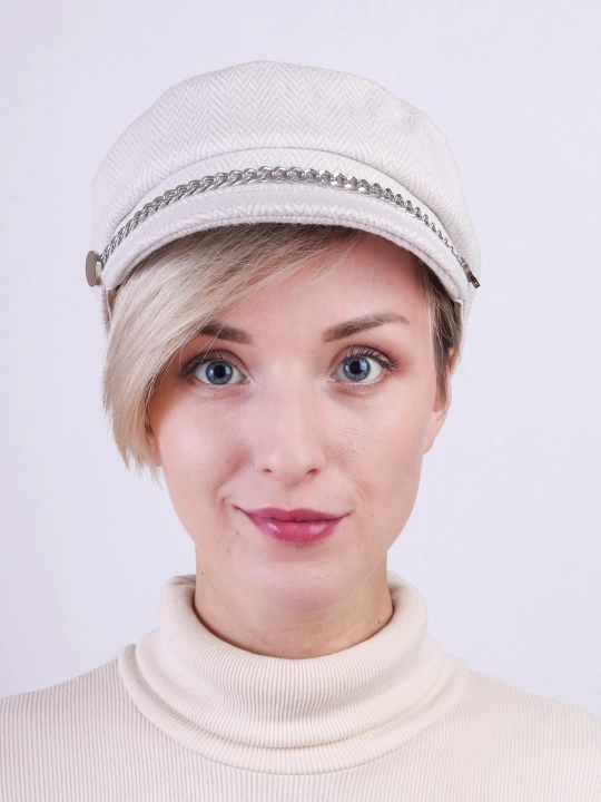 Beret shapka - qishki bosh kiyim, ayollar va qiz bolalar uchun, qalin
