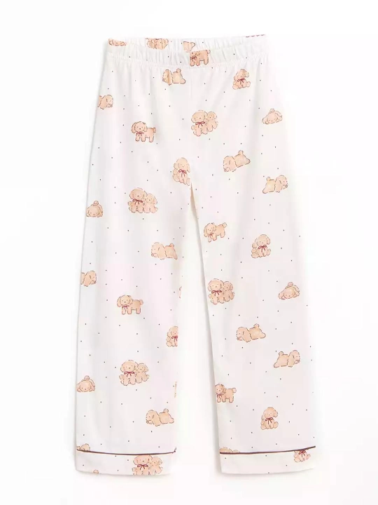 Qiz bola uchun pijama, qalin nachosli pijama, paxta NEO