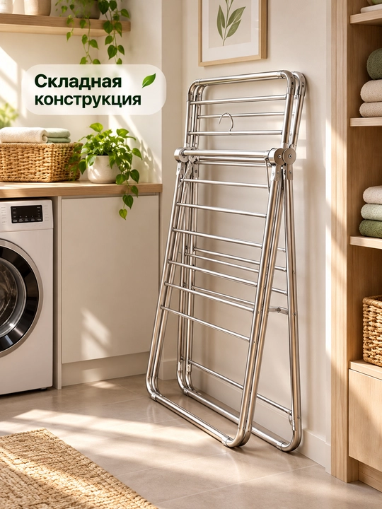 Сушилка для белья напольная, вертикальная сушилка складная