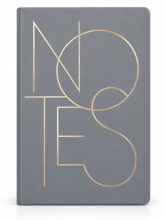 NOTES yozuv daftarchasi, oltinrang geometrik naqshli, 4 xil rang - 