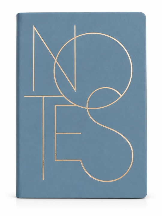 NOTES yozuv daftarchasi, oltinrang geometrik naqshli, 4 xil rang - 