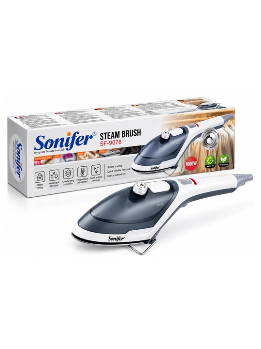 Паровой утюг Sonifer SF-9078 для одежды, 1000 Вт, с регулировкой температуры