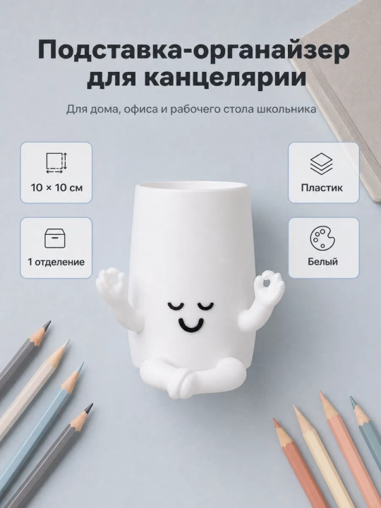 Подставка для карандашей органайзер для канцелярии - 