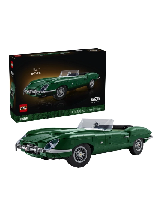 Конструктор LEGO Icons классический спорткар Jaguar E-Type 11381