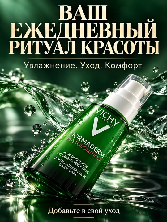 Виши Фитосолюшн — крем для жирной кожи, склонной к несовершенствам, двойной уход