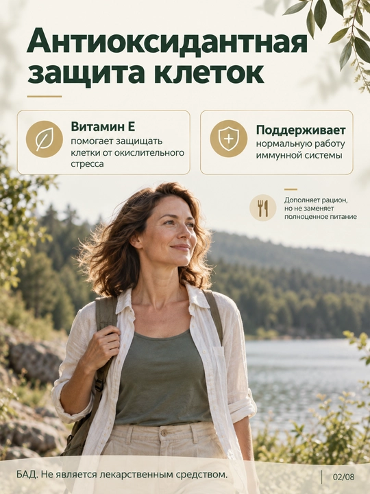 21st Century Витамин E 180 мг (400 МЕ), 110 мягких капсул (softgels), Халяль