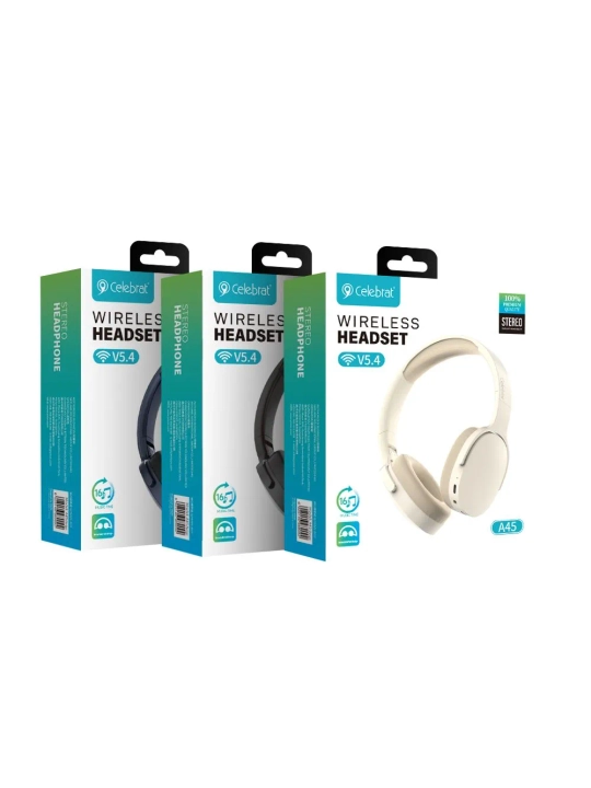 Simli va simsiz Bluetooth quloqchin WIR Wireless P2961, 40mm driver mikrofonli sport uchun